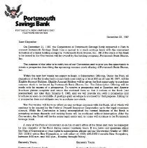 Dear Depositor:... December 22, 1987.